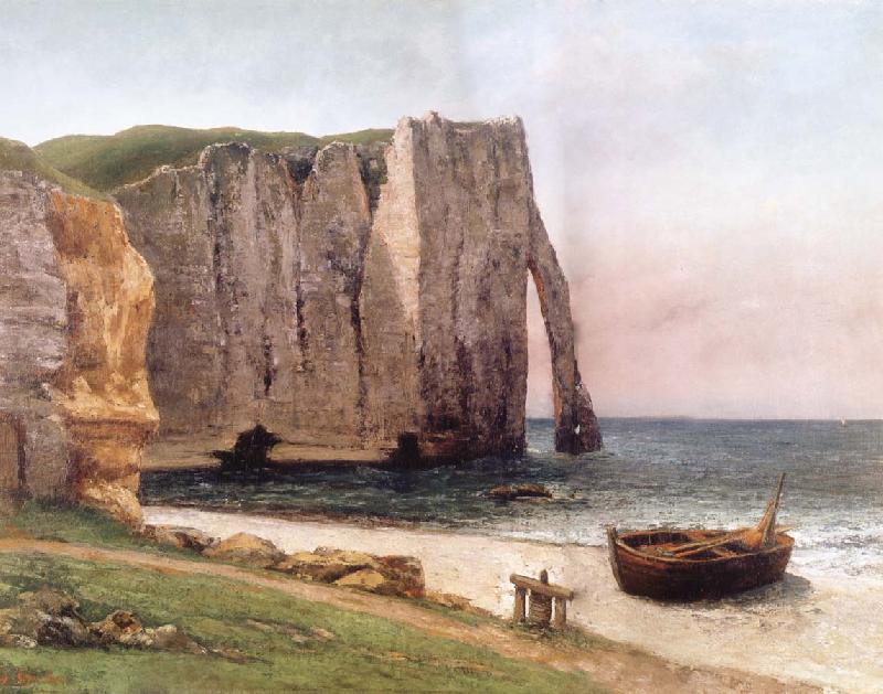Gustave Courbet Cliff at Etretat